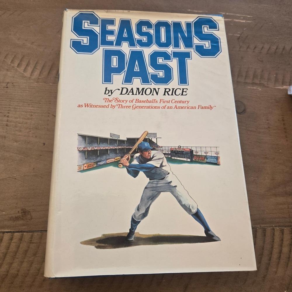 Praeger Seasons‎ Past 1976 Baseball History Damon Rice Hardcover Book